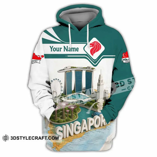 Unisex Shirt - Custom Singapore 3D Shirt style option 4