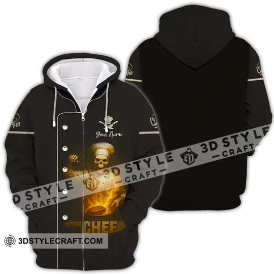 Unisex Shirt - Custom Skeleton Chef Shirt style option 4