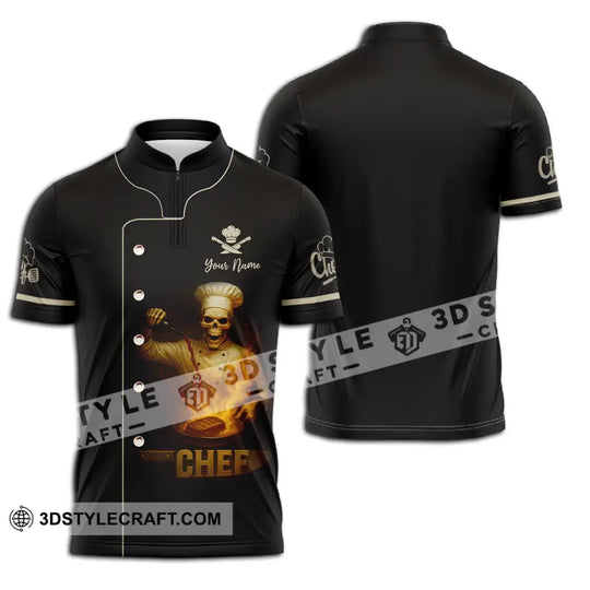 Unisex Shirt - Custom Skeleton Chef Shirt style option 2
