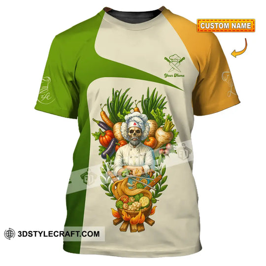 Unisex Shirt - Custom Skeleton Life Of Chef Shirt style option 1