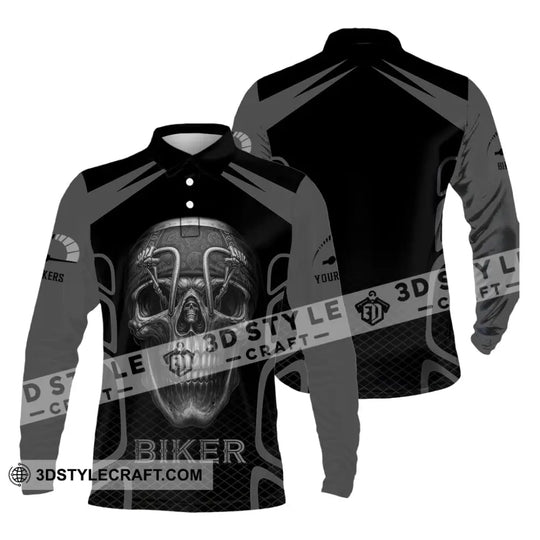 Unisex Shirt - Custom Skull Rider, Riding Lover Shirt style option 3