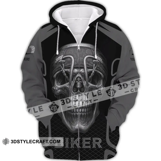 Unisex Shirt - Custom Skull Rider, Riding Lover Shirt style option 2