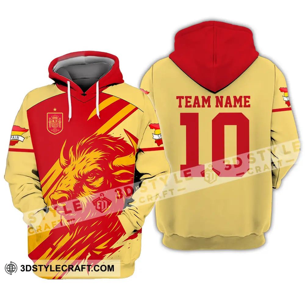 Unisex Shirt - Custom Spain 3D Shirt Hoodie / S T-shirt