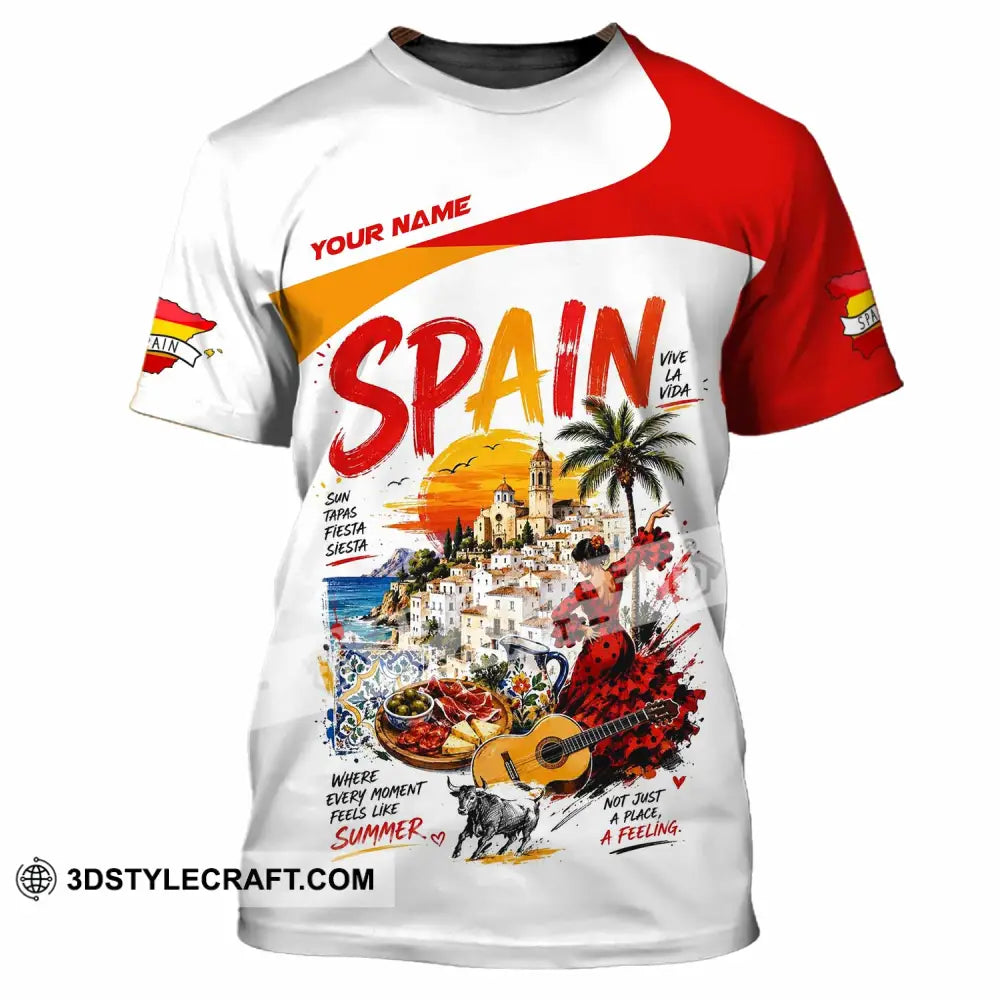 Unisex Shirt - Custom Spain Shirt - T-Shirt / S - T-shirt