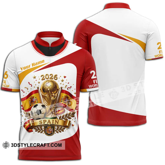 Unisex Shirt - Custom Spain World Cup 2026 Shirt style option 2