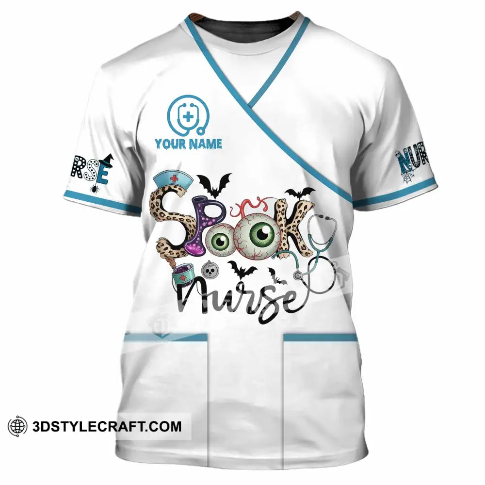 Unisex Shirt - Custom Spooky Nurse Halloween Shirt T-Shirt / S T-shirt