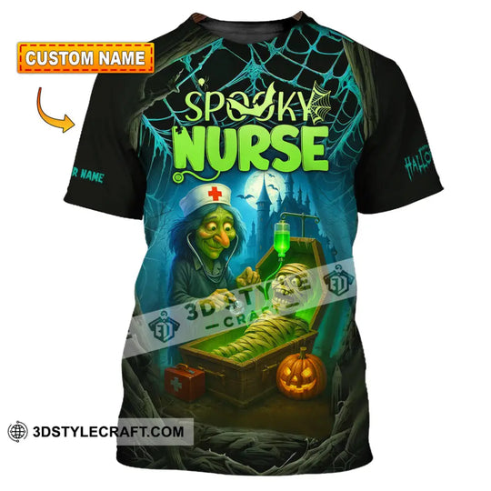 Unisex Shirt - Custom Spoopy Nurse Halloween Shirt style option 1