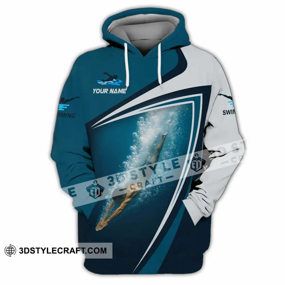 Unisex Shirt - Custom Swimming 3D Shirt - Hoodie / S - T-shirt