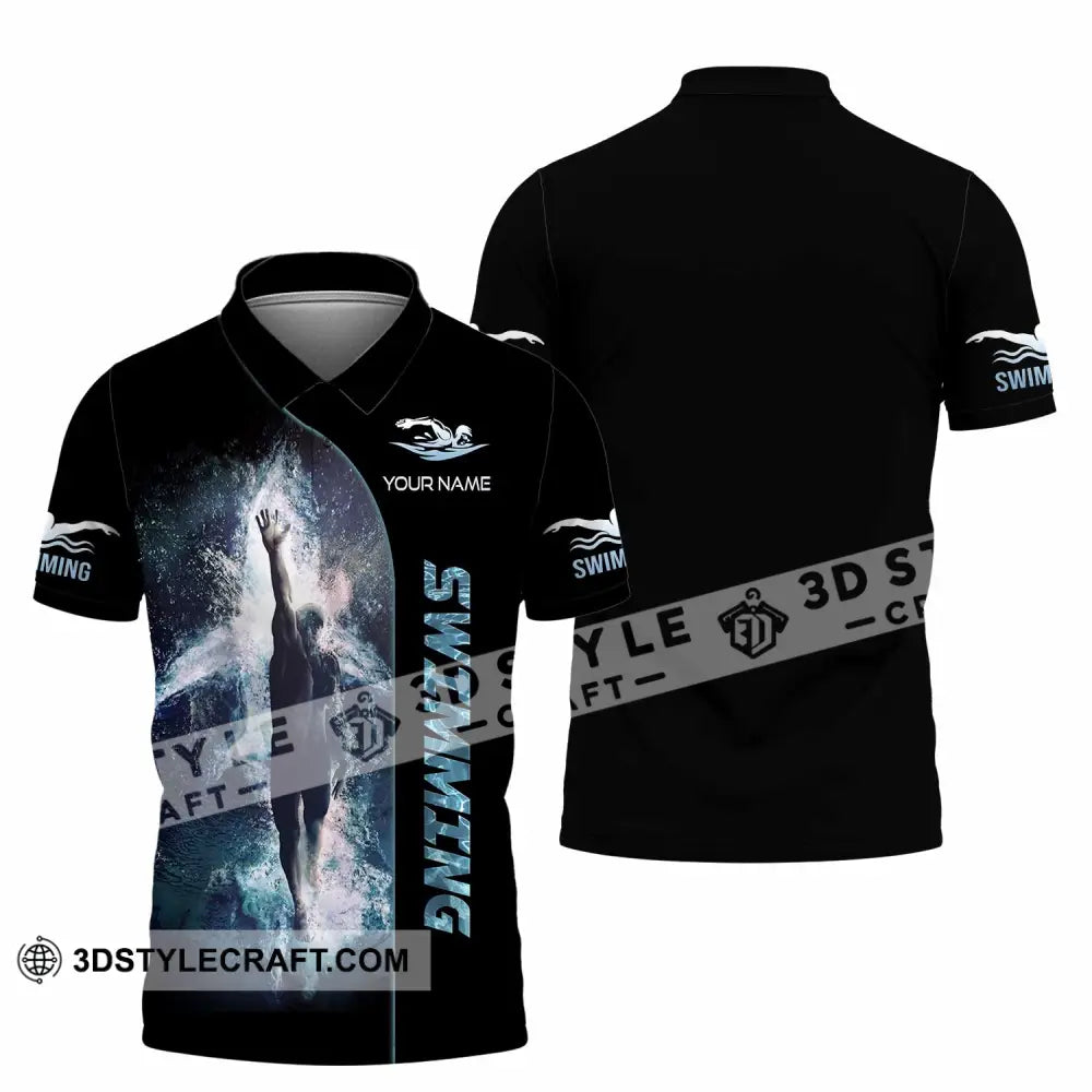 Unisex Shirt - Custom Swimming 3D Shirt Polo Shirt / S T-shirt