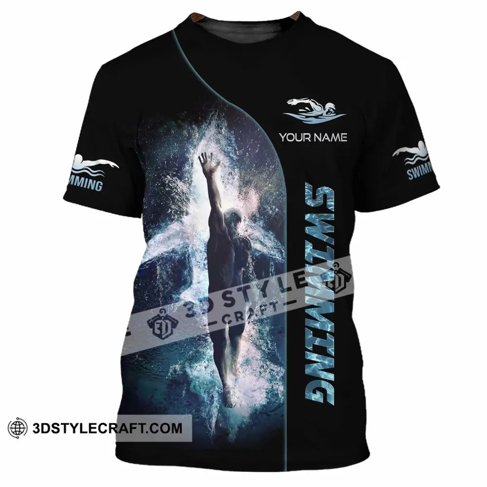 Unisex Shirt - Custom Swimming 3D Shirt T-Shirt / S T-shirt