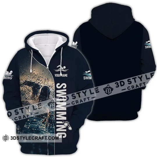 Unisex Shirt - Custom Swimming Shirt style option 4