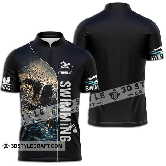Unisex Shirt - Custom Swimming Shirt style option 2