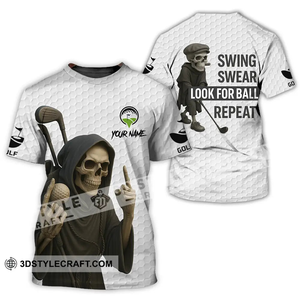 Unisex Shirt - Custom Swing Swear Look For Ball Repeat Shirt T-Shirt / S T-shirt