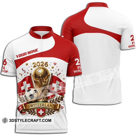 Unisex Shirt - Custom Switzerland World Cup 2026 Shirt style option 2