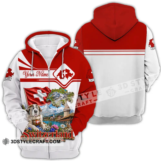 Unisex Shirt - Custom Switzerland Shirt style option 4