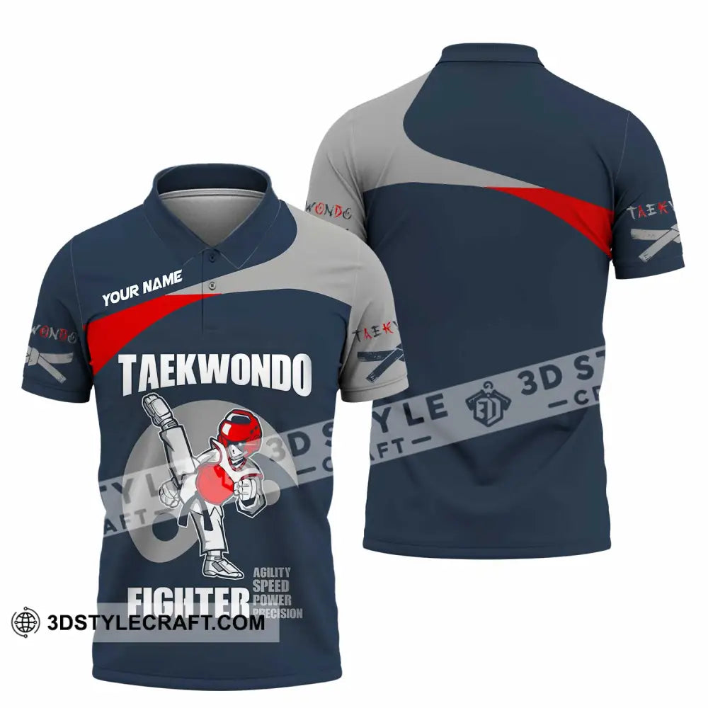 Unisex Shirt Custom Taekwondo Fighter Shirt Polo Shirt / S T shirt