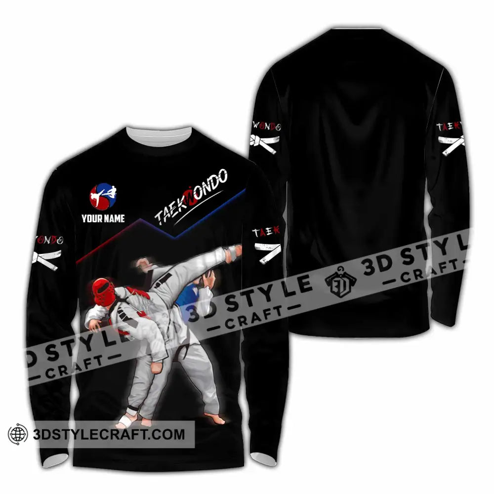 Unisex Shirt - Custom Taekwondo Shirt Long Sleeve Shirt / S T-shirt