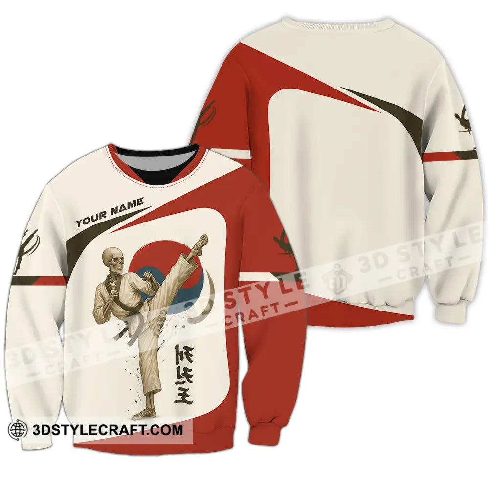 Unisex Shirt - Custom Taekwondo Player Shirt Long Sleeve / S T-shirt