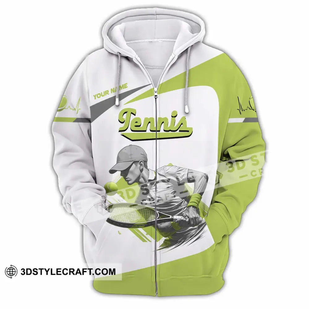 Unisex Shirt - Custom Tennis 3D Shirt Zipper Hoodie / S T-shirt