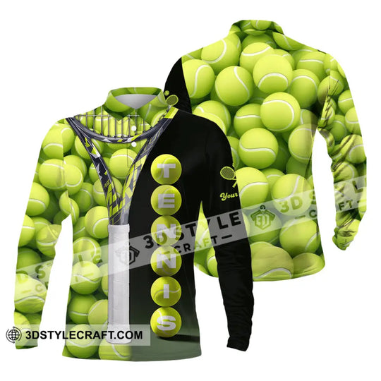 Unisex Shirt - Custom Tennis Ball, Tennis Player Sport Shirt style option 3