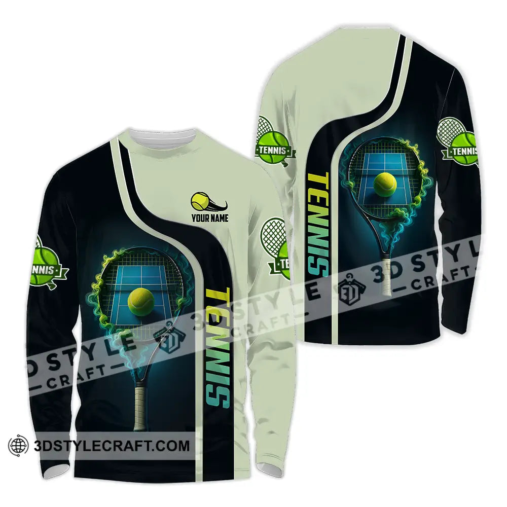 Unisex Shirt - Custom Tennis Shirt Long Sleeve Shirt / S T-shirt