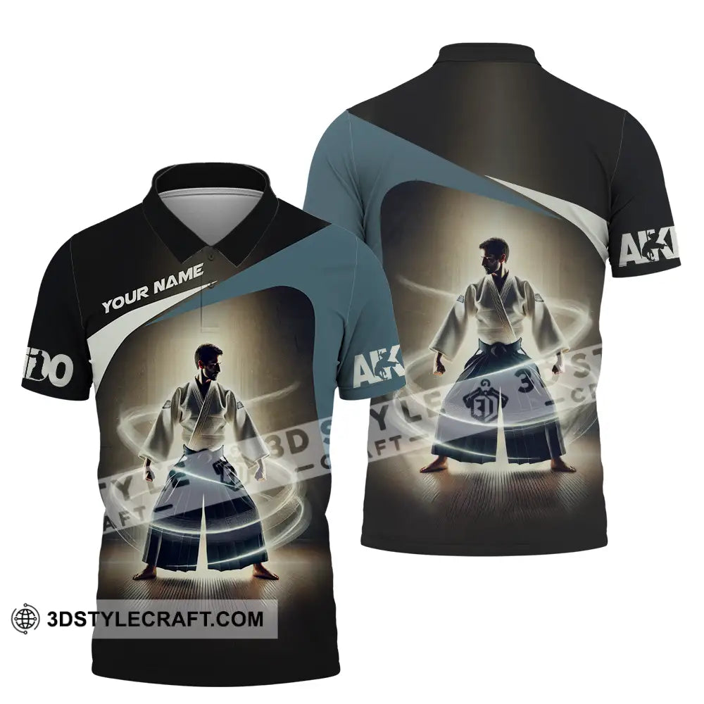 Unisex Shirt - Custom Text Aikido Polo / S T-Shirt