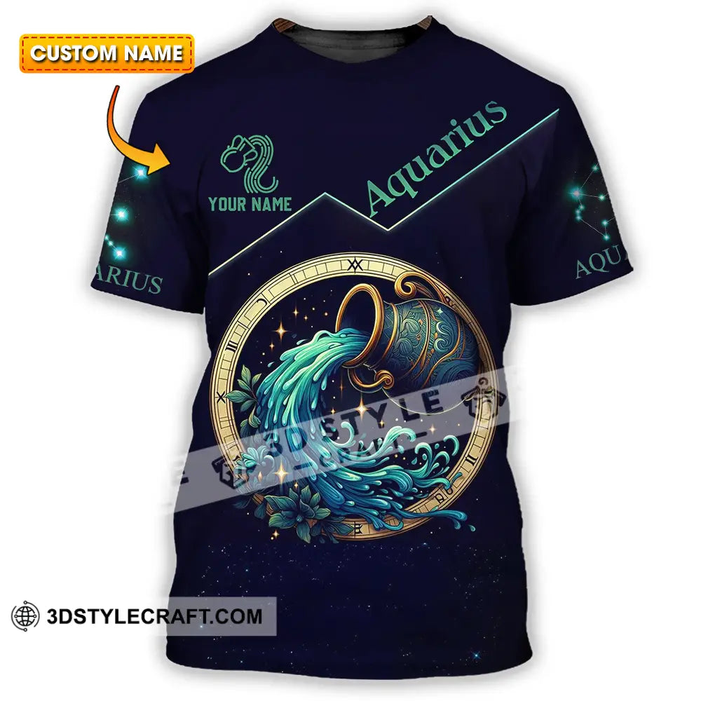Unisex Shirt - Custom Text Aquarius T-Shirt