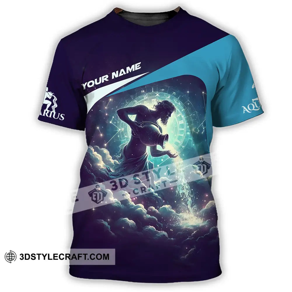 Unisex Shirt - Custom Text Aquarius T-Shirt / S T-Shirt