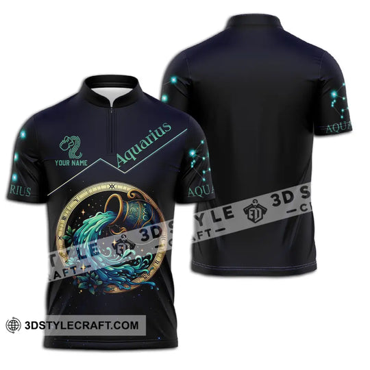 Unisex Shirt - Custom Text Shirt Aquarius style option 2