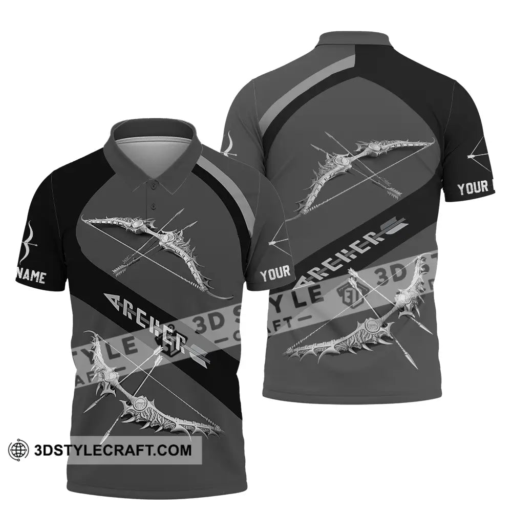 Unisex Shirt - Custom Text Archer Polo / S T-Shirt