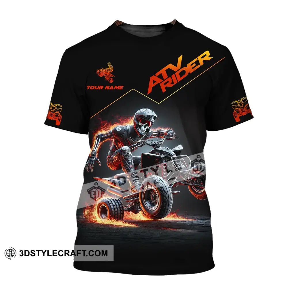 Unisex Shirt - Custom Text Atv Rider T-Shirt / S T-Shirt