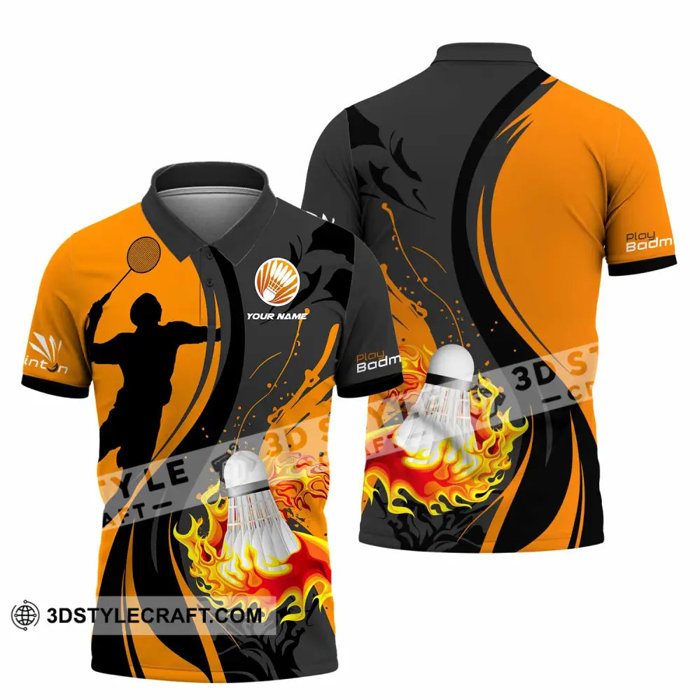 Unisex Shirt - Custom Text Shirt Badminton Shirt Polo Shirt / S T-shirt