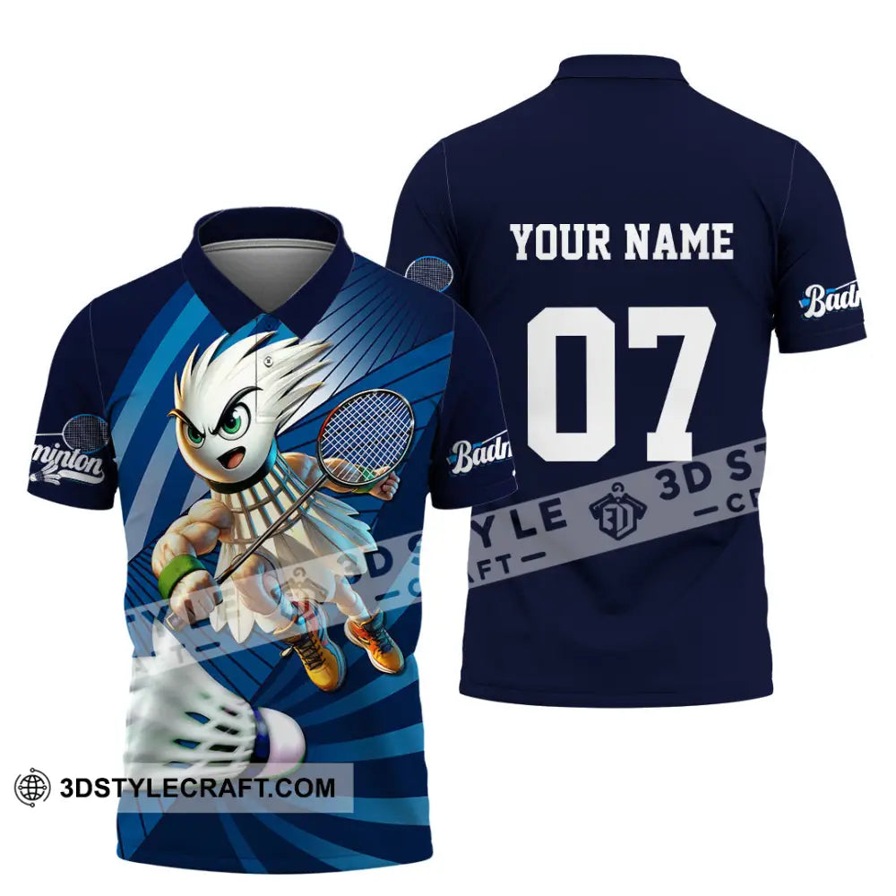 Unisex Shirt - Custom Text Shirt Badminton Shirt Polo Shirt / S T-shirt