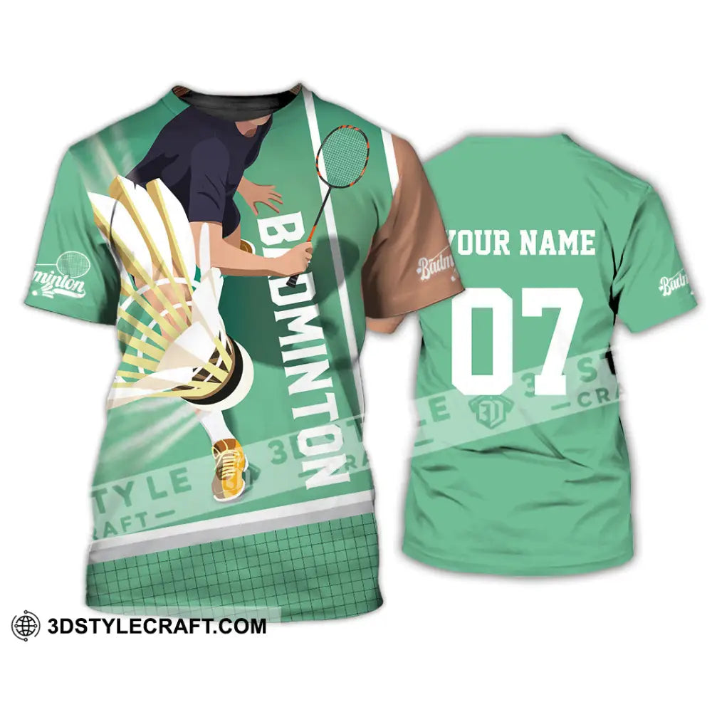 Unisex Shirt - Custom Text Shirt Badminton Shirt T-Shirt / S T-shirt