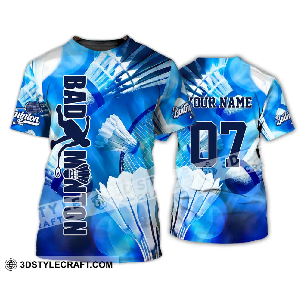 Unisex Shirt - Custom Text Shirt Badminton Shirt T-Shirt / S T-shirt