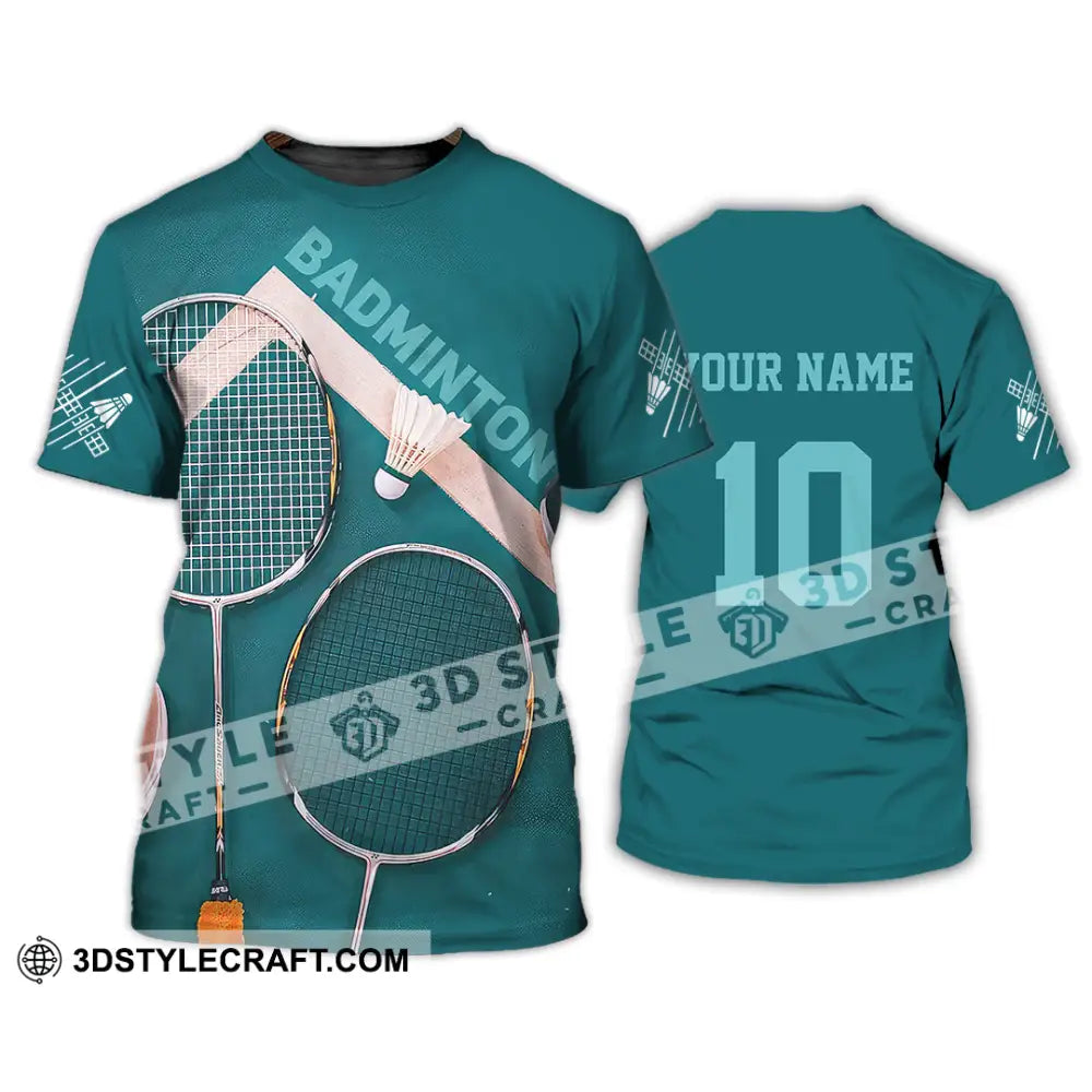 Unisex Shirt - Custom Text Shirt Badminton Shirt T-Shirt / S T-shirt