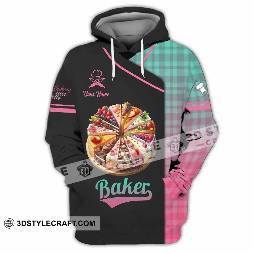 Unisex Shirt - Custom Text Baker Hoodie / S T-Shirt