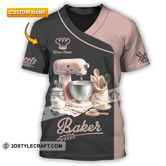Unisex Shirt - Custom Text Shirt Baker Shirt T-shirt