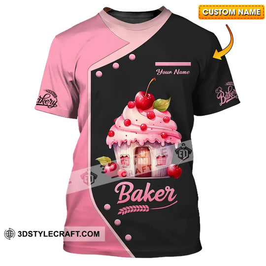Unisex Shirt - Custom Text Shirt Baker style option 1