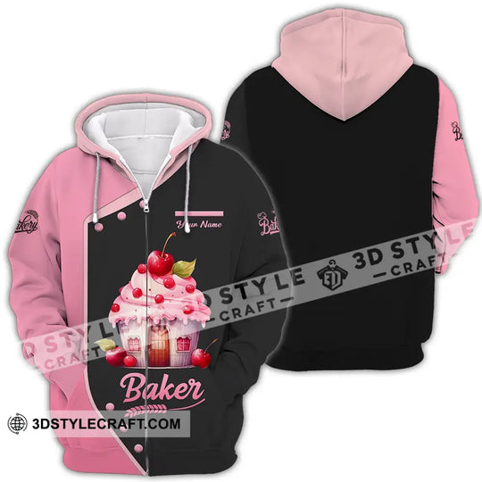 Unisex Shirt - Custom Text Shirt Baker style option 4