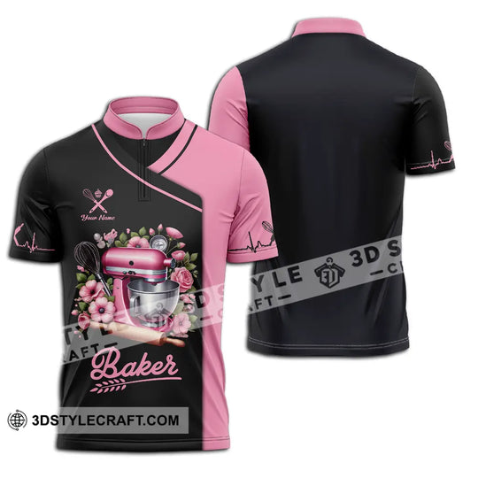 Unisex Shirt - Custom Text Shirt, Baker Shirt style option 2