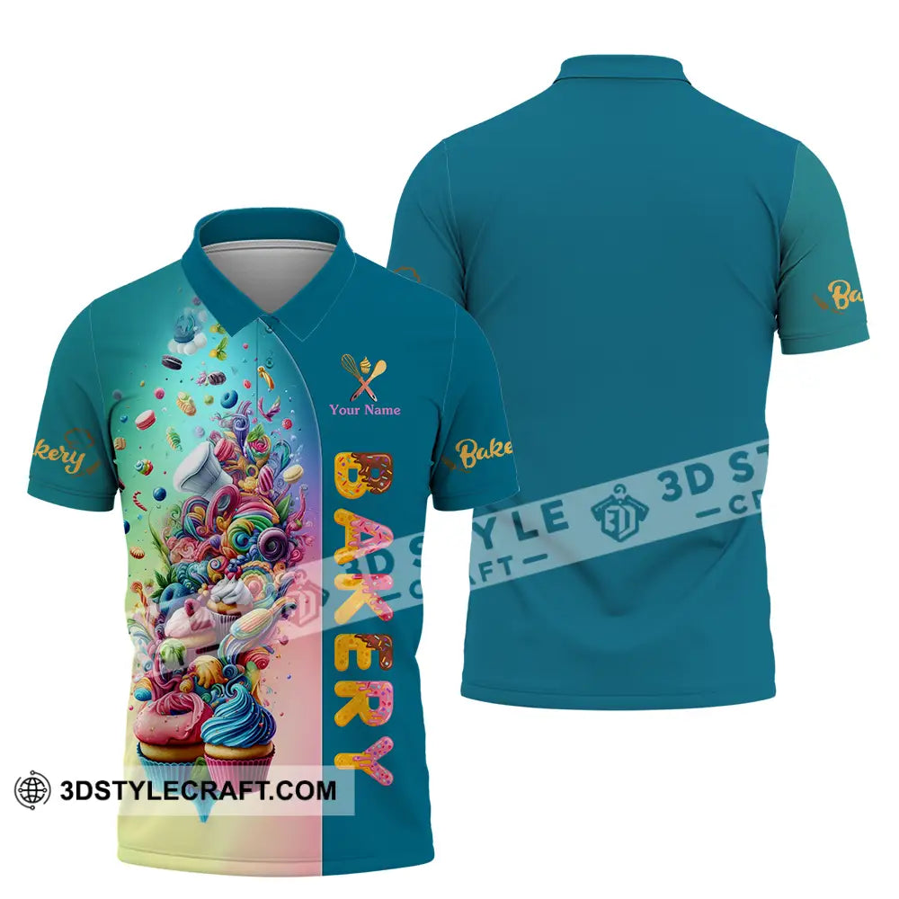 Unisex Shirt - Custom Text Bakery Polo / S T-Shirt