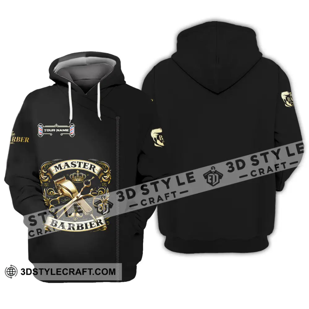 Unisex Shirt - Custom Text Shirt Barber Shirt Hoodie / S T-shirt