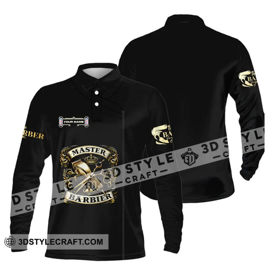 Unisex Shirt - Custom Text Shirt, Barber Shirt style option 3