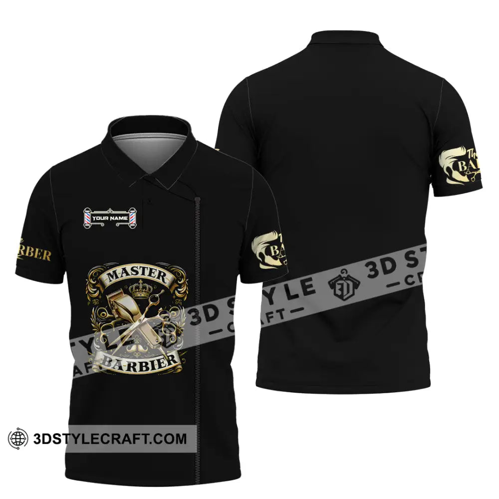 Unisex Shirt - Custom Text Shirt Barber Shirt Polo Shirt / S T-shirt