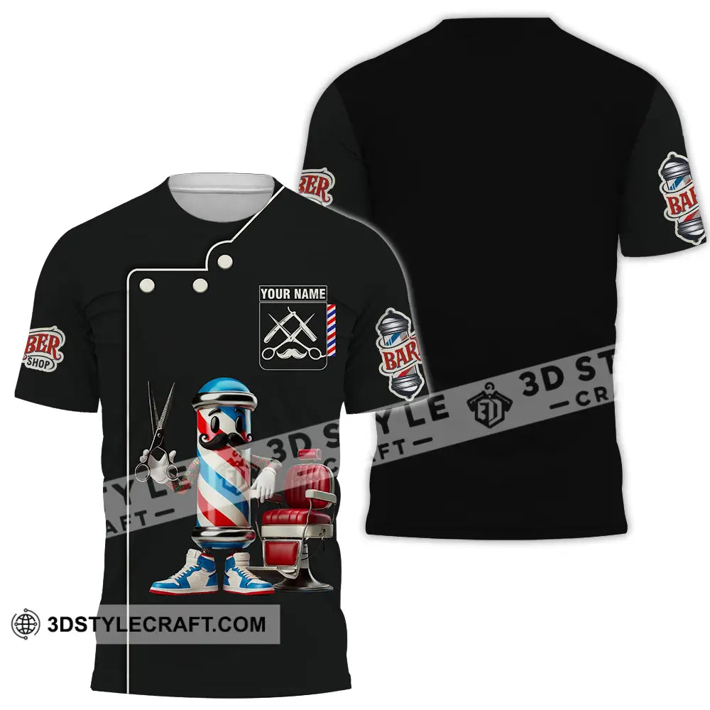 Unisex Shirt - Custom Text Barber Shop T-Shirt