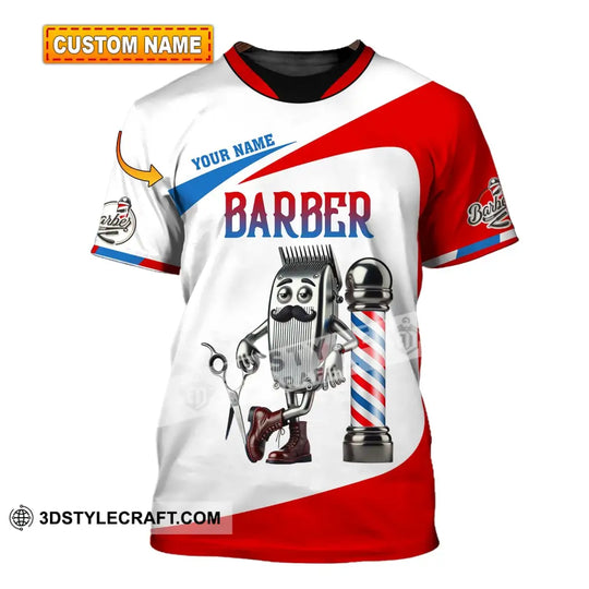 Unisex Shirt - Custom Text Shirt Barber style option 1