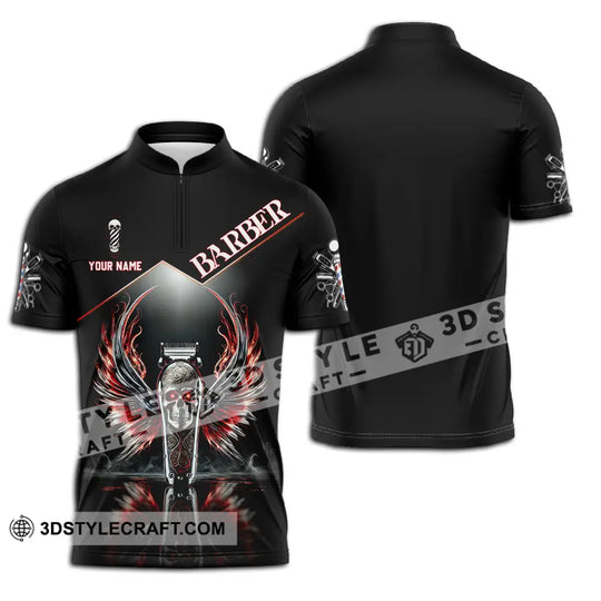 Unisex Shirt - Custom Text Shirt Barber style option 2