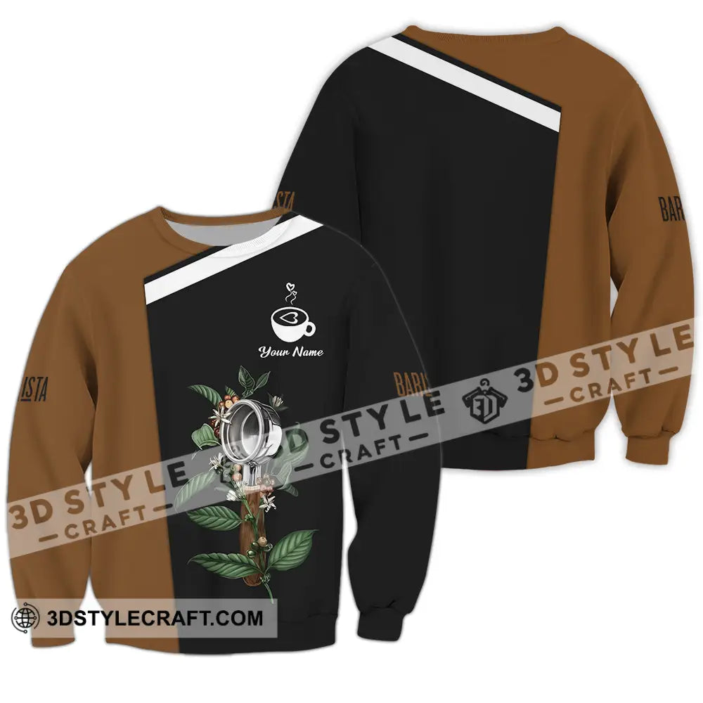 Unisex Shirt - Custom Text Shirt Barista Shirt Long Sleeve / S T-shirt