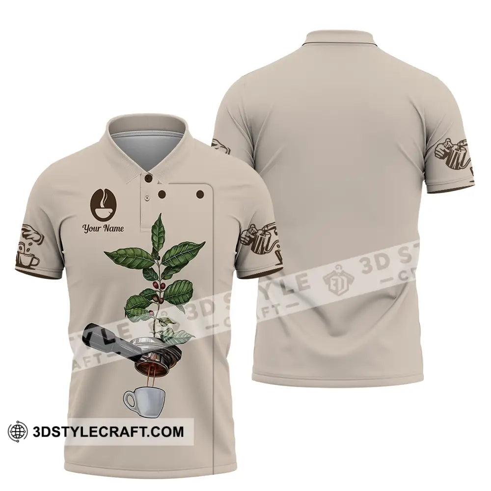 Unisex Shirt - Custom Text Shirt Barista Shirt Polo Shirt / S T-shirt